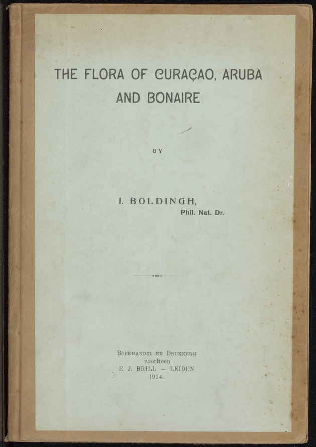 The flora of Curaçao, Aruba and Bonaire - 