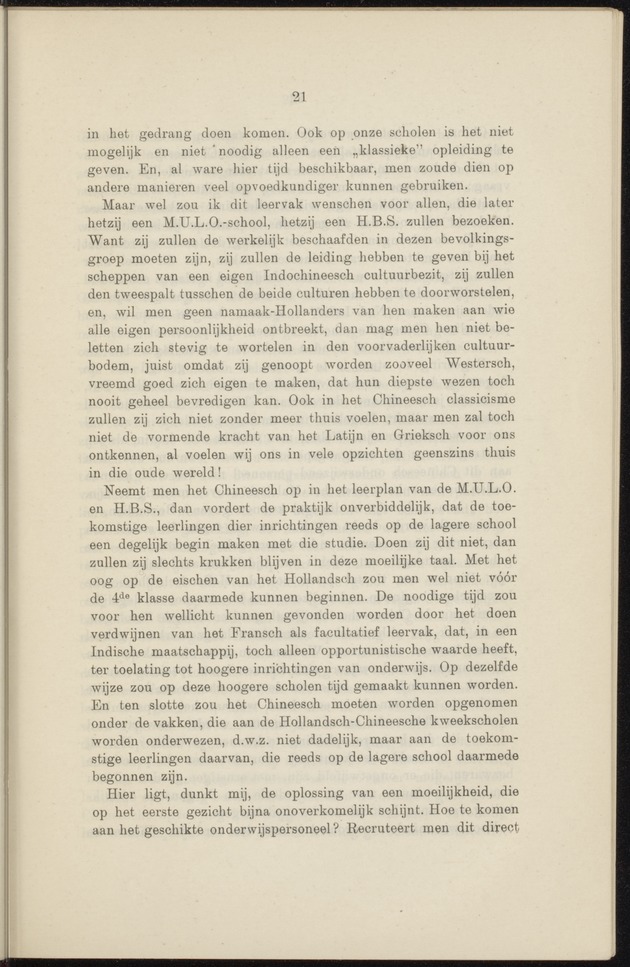 Prae-adviezen van het tweede koloniaal onderwijscongres, te houden te 's-Gravenhage op Woensdag 22, Donderdag 23 en Vrijdag 24 October 1919 .. - 
