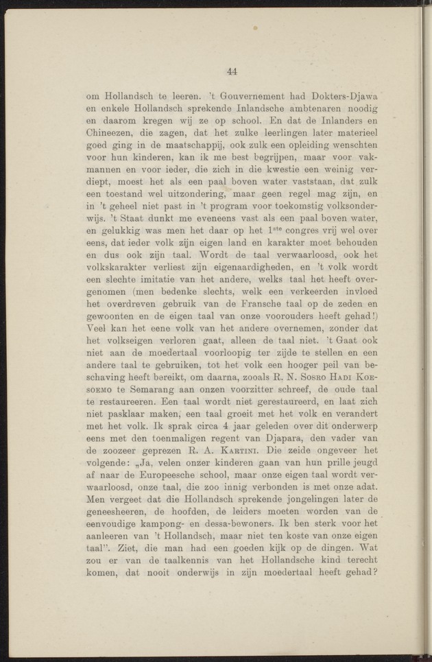Prae-adviezen van het tweede koloniaal onderwijscongres, te houden te 's-Gravenhage op Woensdag 22, Donderdag 23 en Vrijdag 24 October 1919 .. - 