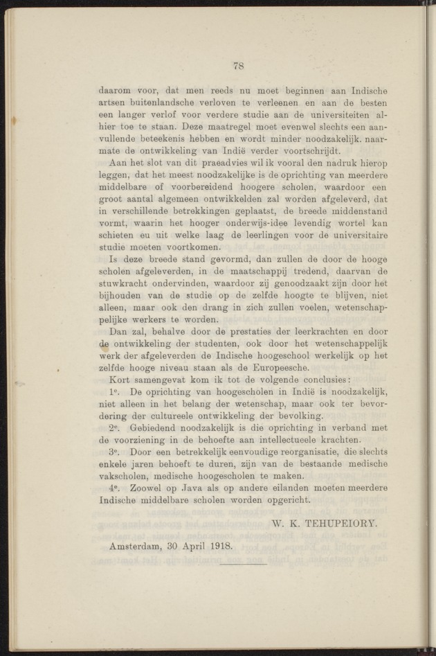 Prae-adviezen van het tweede koloniaal onderwijscongres, te houden te 's-Gravenhage op Woensdag 22, Donderdag 23 en Vrijdag 24 October 1919 .. - 