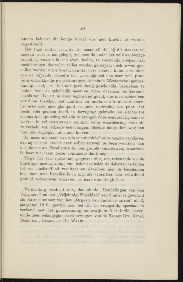 Prae-adviezen van het tweede koloniaal onderwijscongres, te houden te 's-Gravenhage op Woensdag 22, Donderdag 23 en Vrijdag 24 October 1919 .. - 