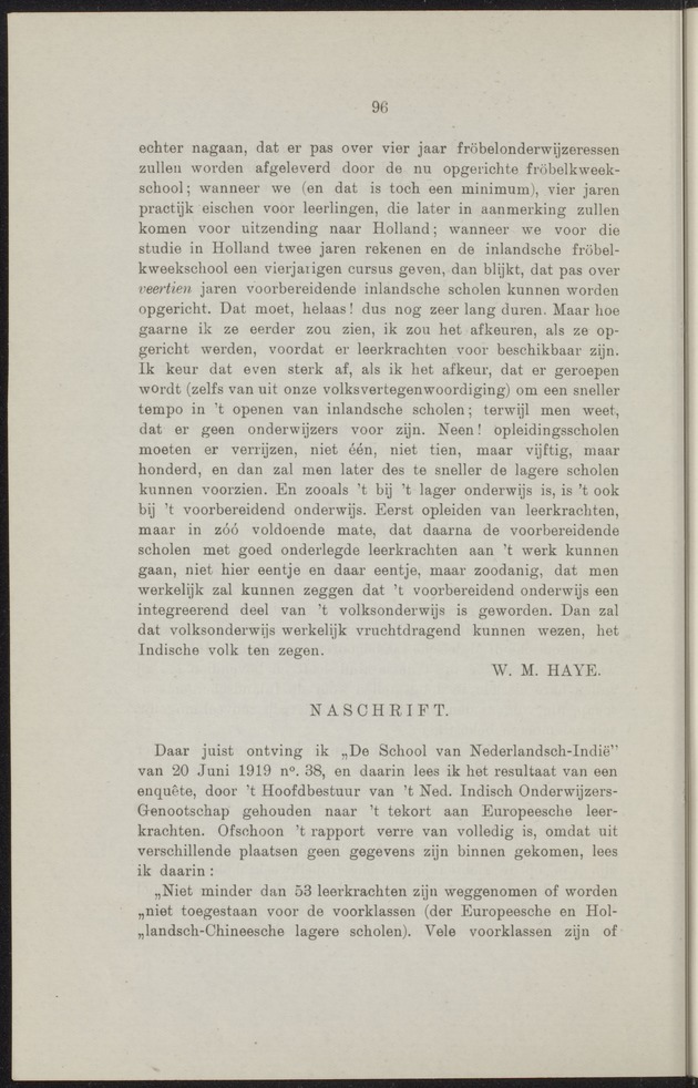 Prae-adviezen van het tweede koloniaal onderwijscongres, te houden te 's-Gravenhage op Woensdag 22, Donderdag 23 en Vrijdag 24 October 1919 .. - 