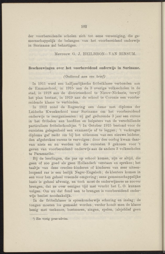 Prae-adviezen van het tweede koloniaal onderwijscongres, te houden te 's-Gravenhage op Woensdag 22, Donderdag 23 en Vrijdag 24 October 1919 .. - 