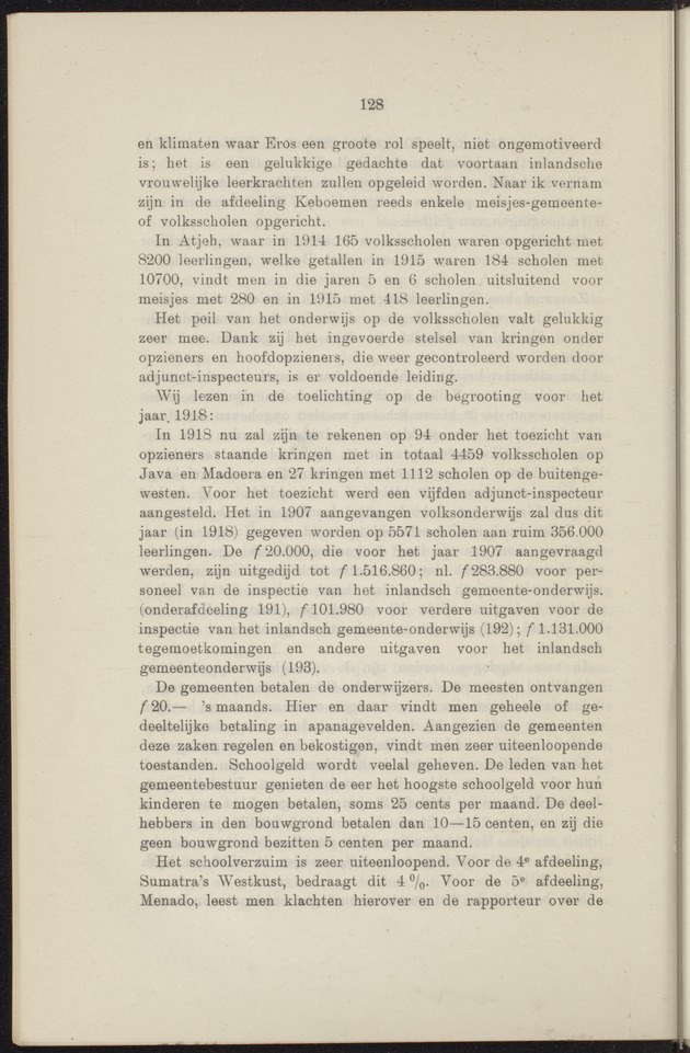 Prae-adviezen van het tweede koloniaal onderwijscongres, te houden te 's-Gravenhage op Woensdag 22, Donderdag 23 en Vrijdag 24 October 1919 .. - 