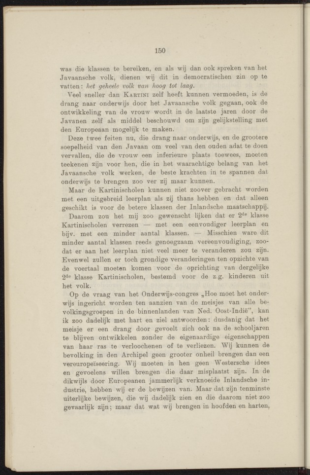 Prae-adviezen van het tweede koloniaal onderwijscongres, te houden te 's-Gravenhage op Woensdag 22, Donderdag 23 en Vrijdag 24 October 1919 .. - 