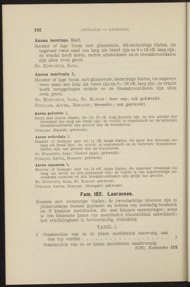 Flora voor de Nederlandsch West-Indische eilanden - 