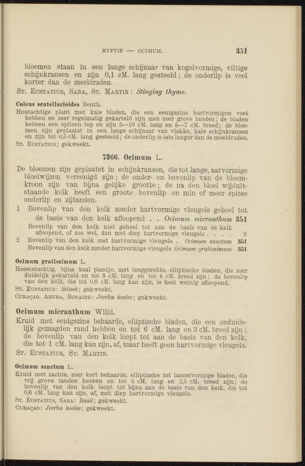 Flora voor de Nederlandsch West-Indische eilanden - 