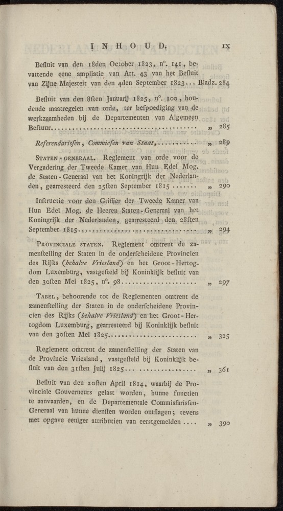 Nederlandsche pandecten, of Verzameling van wetten in het Koningrijk der Nederlanden / door W.Y. van Hamelsveld - 