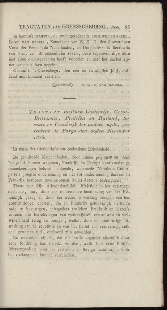 Nederlandsche pandecten, of Verzameling van wetten in het Koningrijk der Nederlanden / door W.Y. van Hamelsveld - 