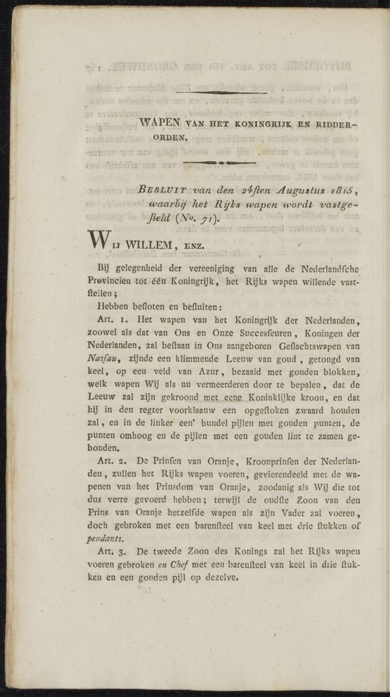Nederlandsche pandecten, of Verzameling van wetten in het Koningrijk der Nederlanden / door W.Y. van Hamelsveld - 