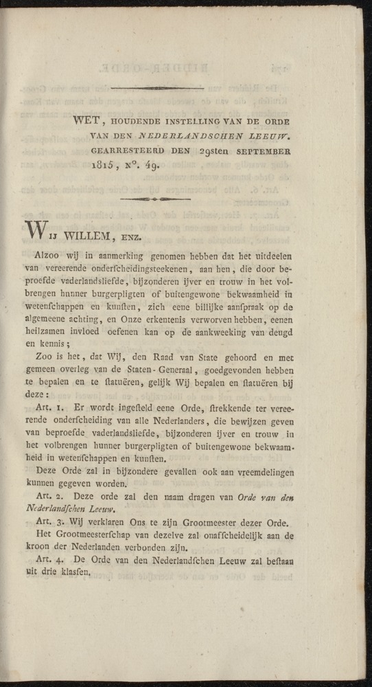 Nederlandsche pandecten, of Verzameling van wetten in het Koningrijk der Nederlanden / door W.Y. van Hamelsveld - 