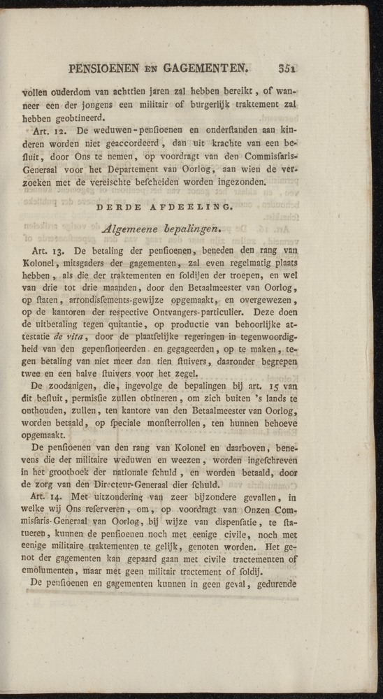 Nederlandsche pandecten, of Verzameling van wetten in het Koningrijk der Nederlanden / door W.Y. van Hamelsveld - 