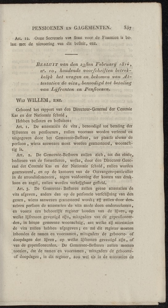 Nederlandsche pandecten, of Verzameling van wetten in het Koningrijk der Nederlanden / door W.Y. van Hamelsveld - 