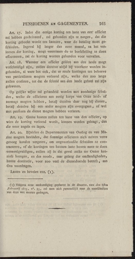 Nederlandsche pandecten, of Verzameling van wetten in het Koningrijk der Nederlanden / door W.Y. van Hamelsveld - 