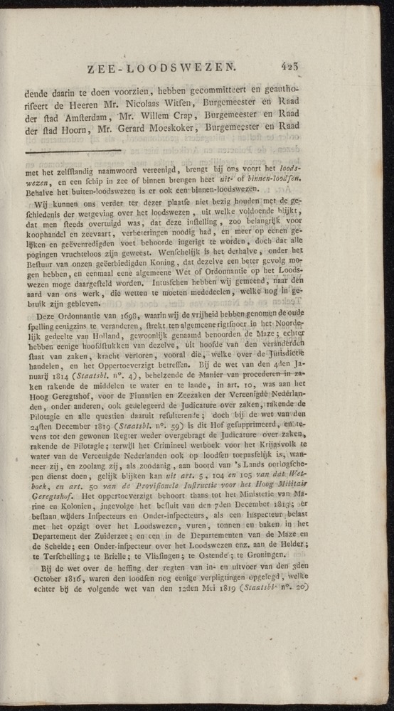 Nederlandsche pandecten, of Verzameling van wetten in het Koningrijk der Nederlanden / door W.Y. van Hamelsveld - 