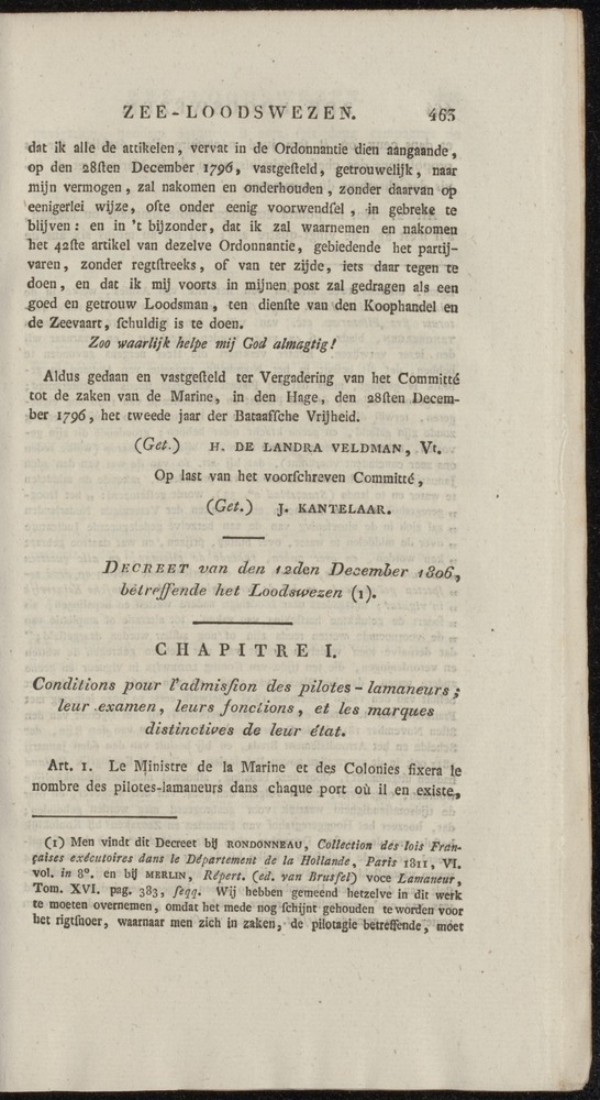 Nederlandsche pandecten, of Verzameling van wetten in het Koningrijk der Nederlanden / door W.Y. van Hamelsveld - 