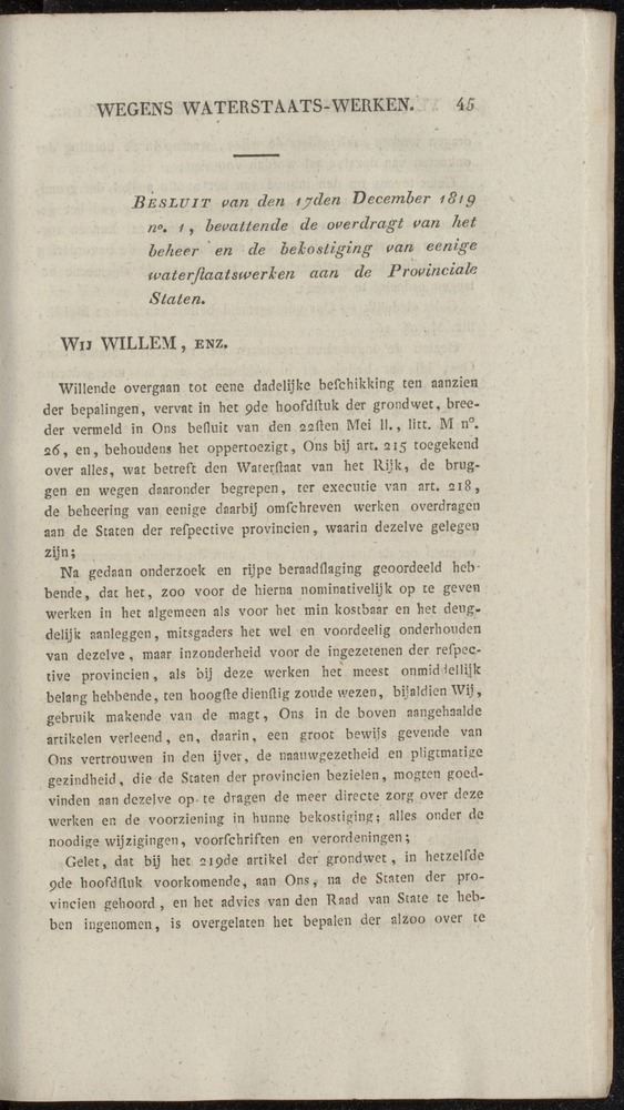 Nederlandsche pandecten, of Verzameling van wetten in het Koningrijk der Nederlanden / door W.Y. van Hamelsveld - 