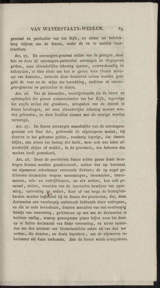 Nederlandsche pandecten, of Verzameling van wetten in het Koningrijk der Nederlanden / door W.Y. van Hamelsveld - 