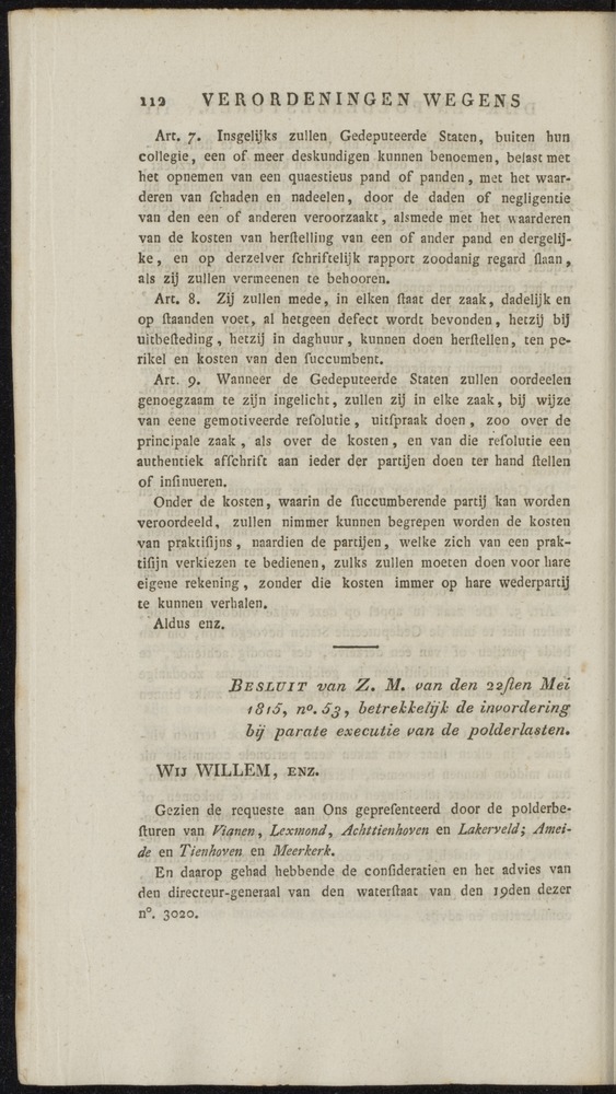 Nederlandsche pandecten, of Verzameling van wetten in het Koningrijk der Nederlanden / door W.Y. van Hamelsveld - 