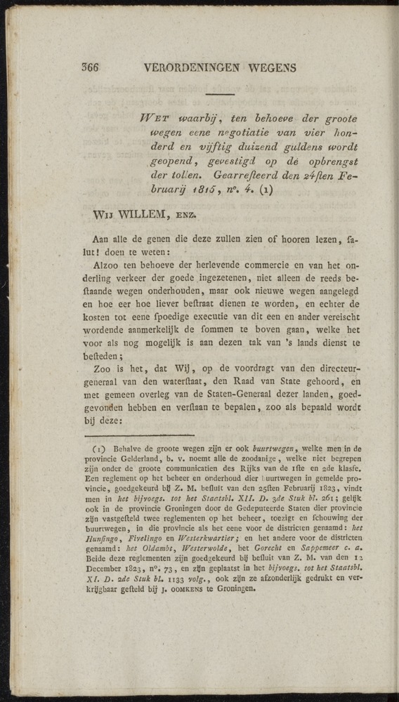 Nederlandsche pandecten, of Verzameling van wetten in het Koningrijk der Nederlanden / door W.Y. van Hamelsveld - 