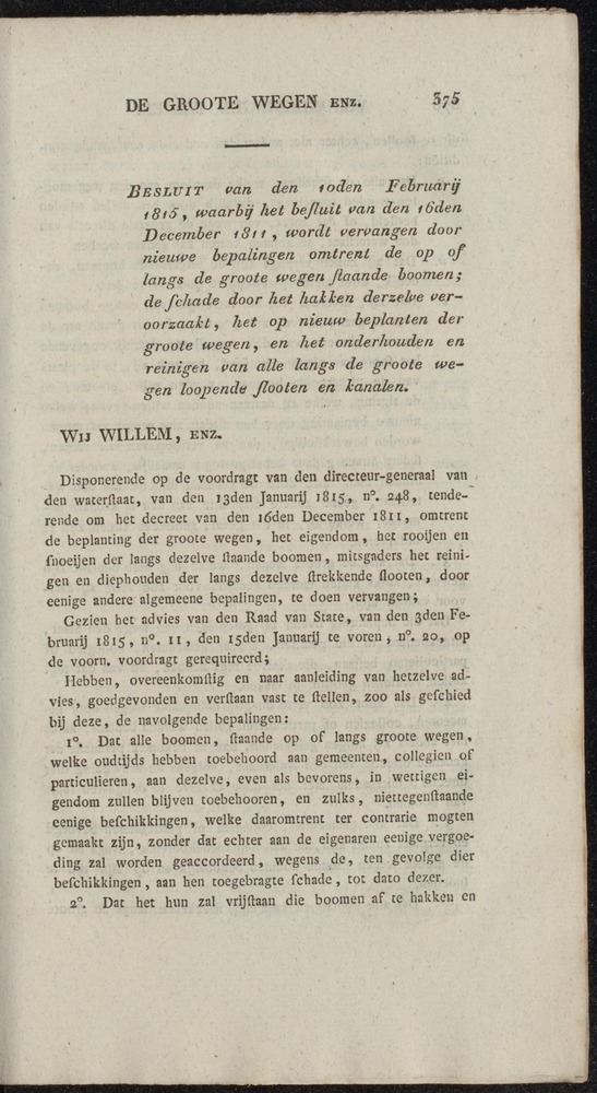 Nederlandsche pandecten, of Verzameling van wetten in het Koningrijk der Nederlanden / door W.Y. van Hamelsveld - 