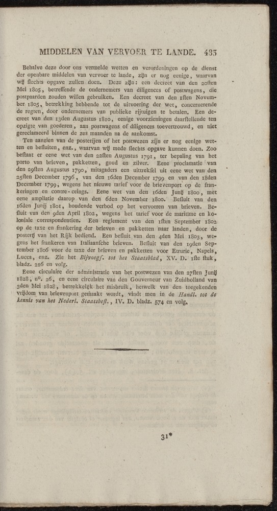 Nederlandsche pandecten, of Verzameling van wetten in het Koningrijk der Nederlanden / door W.Y. van Hamelsveld - 