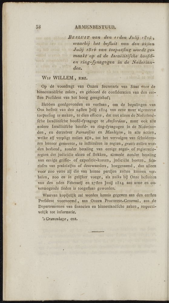 Nederlandsche pandecten, of Verzameling van wetten in het Koningrijk der Nederlanden / door W.Y. van Hamelsveld - 