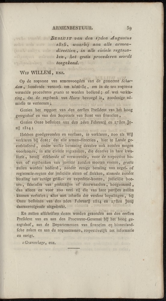 Nederlandsche pandecten, of Verzameling van wetten in het Koningrijk der Nederlanden / door W.Y. van Hamelsveld - 