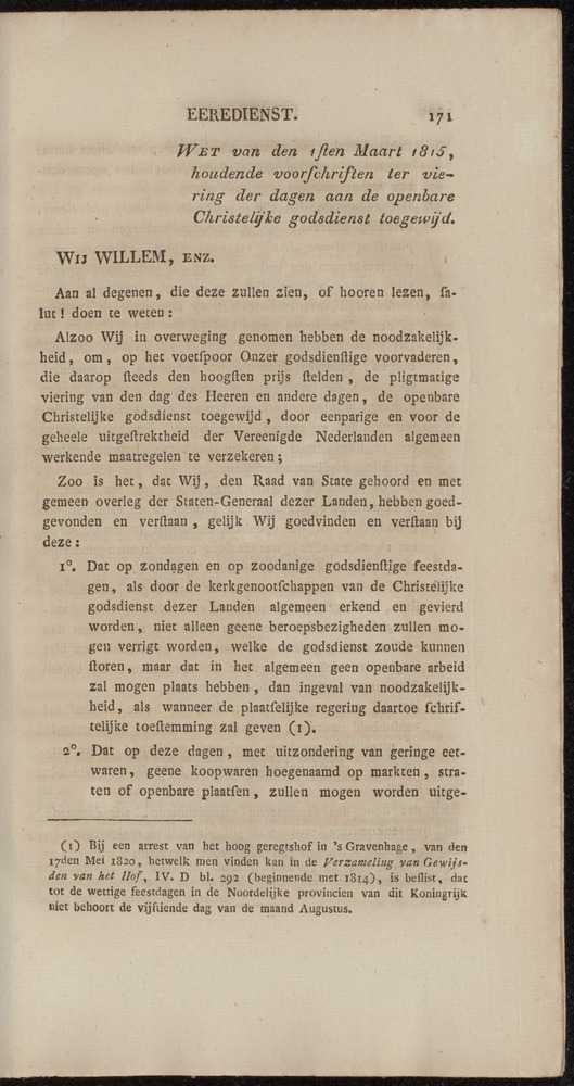 Nederlandsche pandecten, of Verzameling van wetten in het Koningrijk der Nederlanden / door W.Y. van Hamelsveld - 