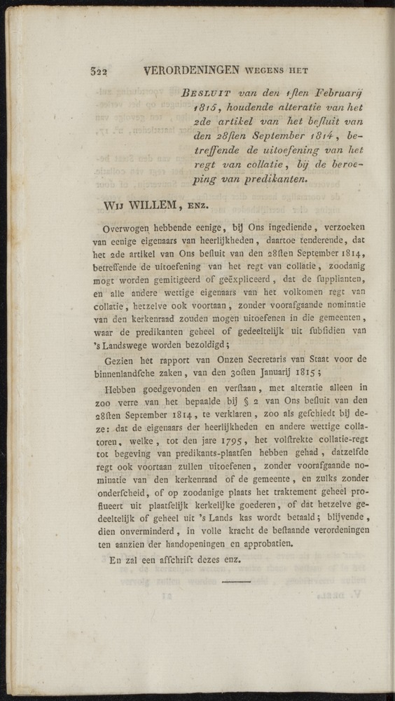 Nederlandsche pandecten, of Verzameling van wetten in het Koningrijk der Nederlanden / door W.Y. van Hamelsveld - 