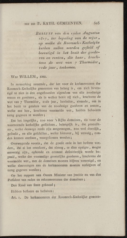 Nederlandsche pandecten, of Verzameling van wetten in het Koningrijk der Nederlanden / door W.Y. van Hamelsveld - 