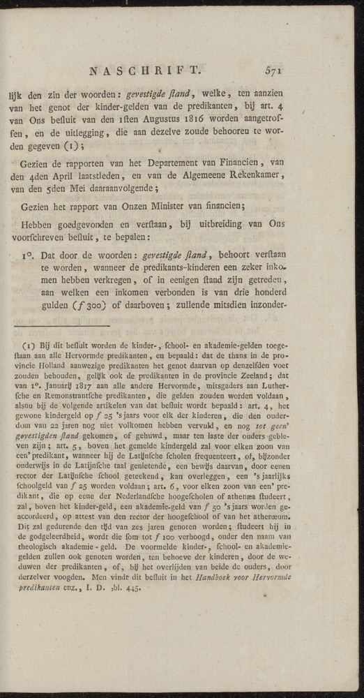 Nederlandsche pandecten, of Verzameling van wetten in het Koningrijk der Nederlanden / door W.Y. van Hamelsveld - 