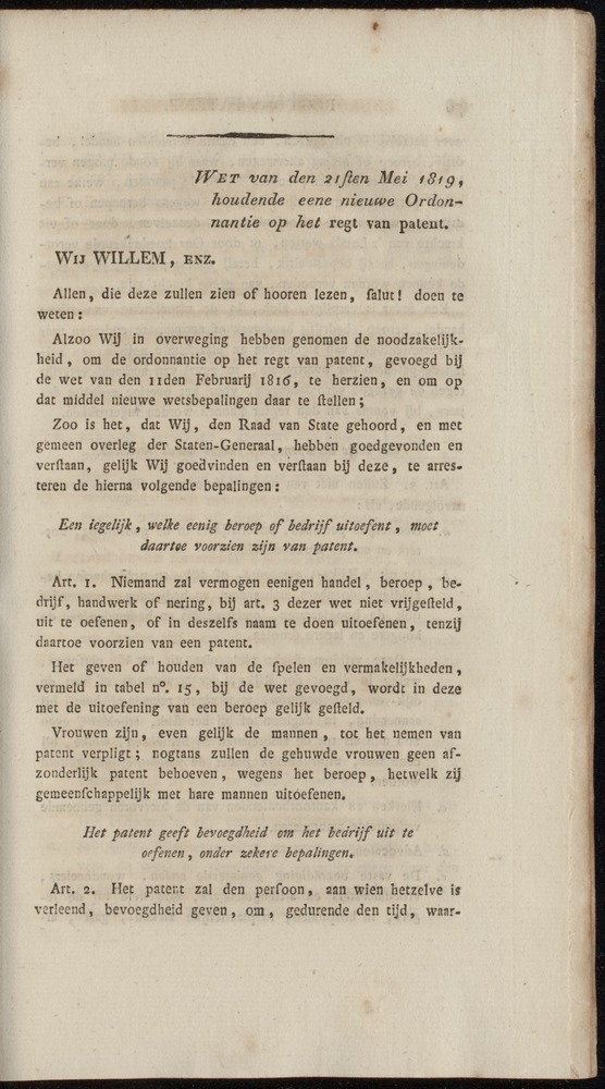 Nederlandsche pandecten, of Verzameling van wetten in het Koningrijk der Nederlanden / door W.Y. van Hamelsveld - 