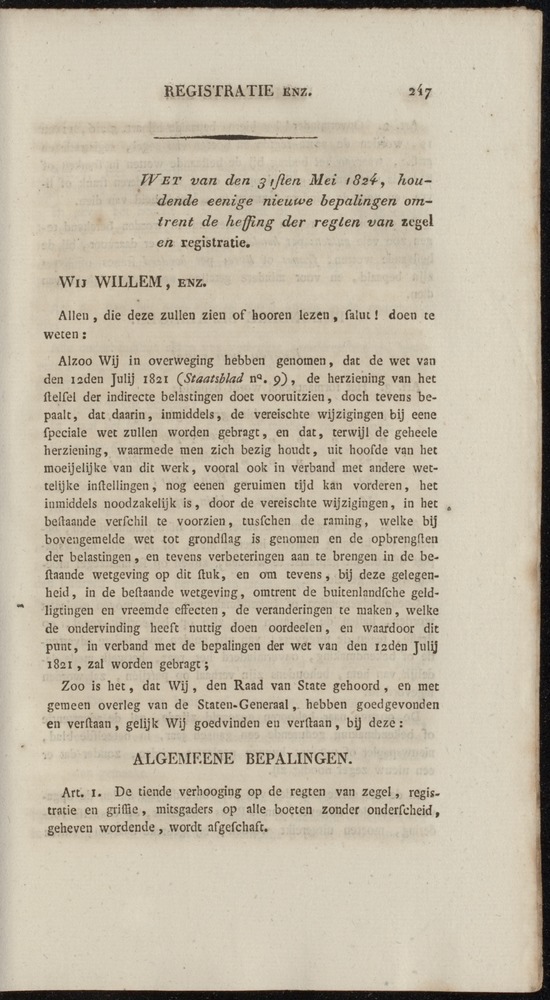 Nederlandsche pandecten, of Verzameling van wetten in het Koningrijk der Nederlanden / door W.Y. van Hamelsveld - 