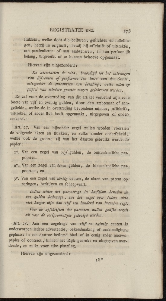 Nederlandsche pandecten, of Verzameling van wetten in het Koningrijk der Nederlanden / door W.Y. van Hamelsveld - 
