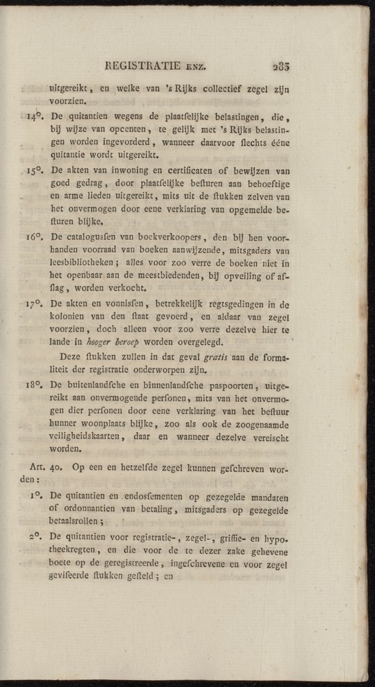 Nederlandsche pandecten, of Verzameling van wetten in het Koningrijk der Nederlanden / door W.Y. van Hamelsveld - 
