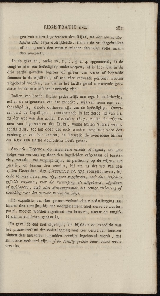 Nederlandsche pandecten, of Verzameling van wetten in het Koningrijk der Nederlanden / door W.Y. van Hamelsveld - 