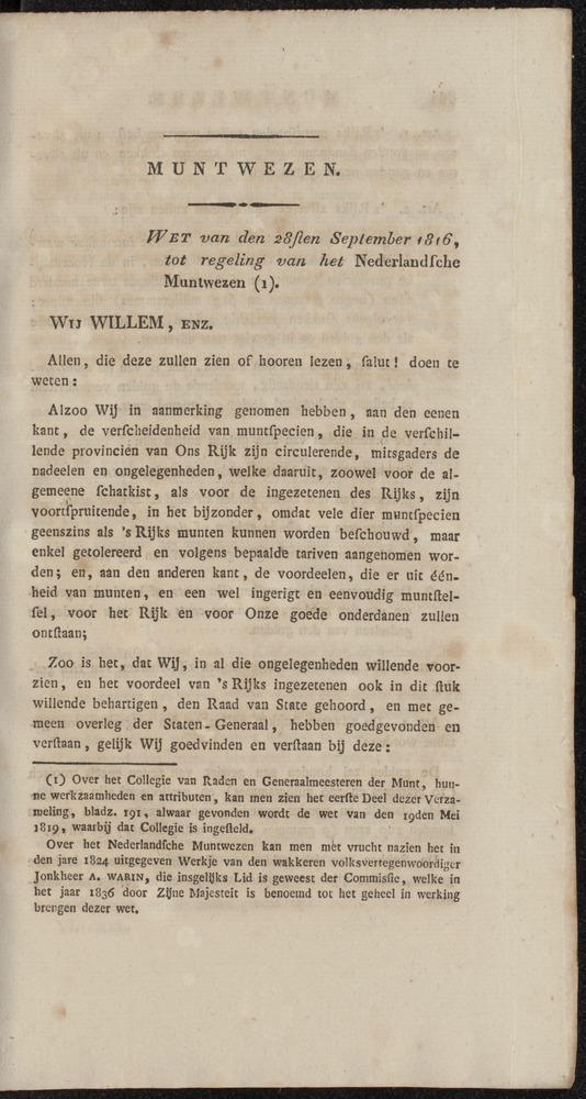 Nederlandsche pandecten, of Verzameling van wetten in het Koningrijk der Nederlanden / door W.Y. van Hamelsveld - 