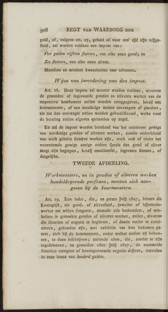Nederlandsche pandecten, of Verzameling van wetten in het Koningrijk der Nederlanden / door W.Y. van Hamelsveld - 
