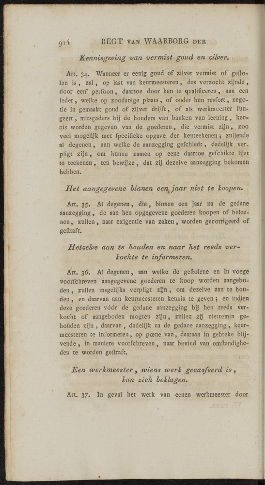Nederlandsche pandecten, of Verzameling van wetten in het Koningrijk der Nederlanden / door W.Y. van Hamelsveld - 