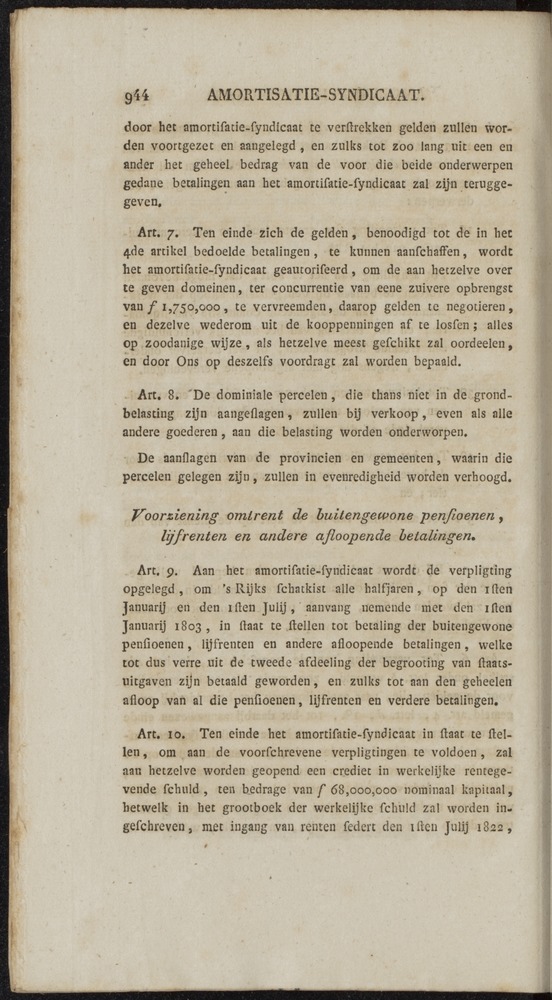 Nederlandsche pandecten, of Verzameling van wetten in het Koningrijk der Nederlanden / door W.Y. van Hamelsveld - 