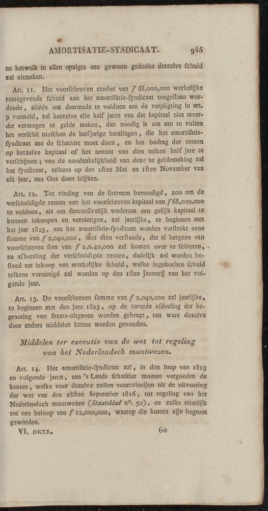 Nederlandsche pandecten, of Verzameling van wetten in het Koningrijk der Nederlanden / door W.Y. van Hamelsveld - 