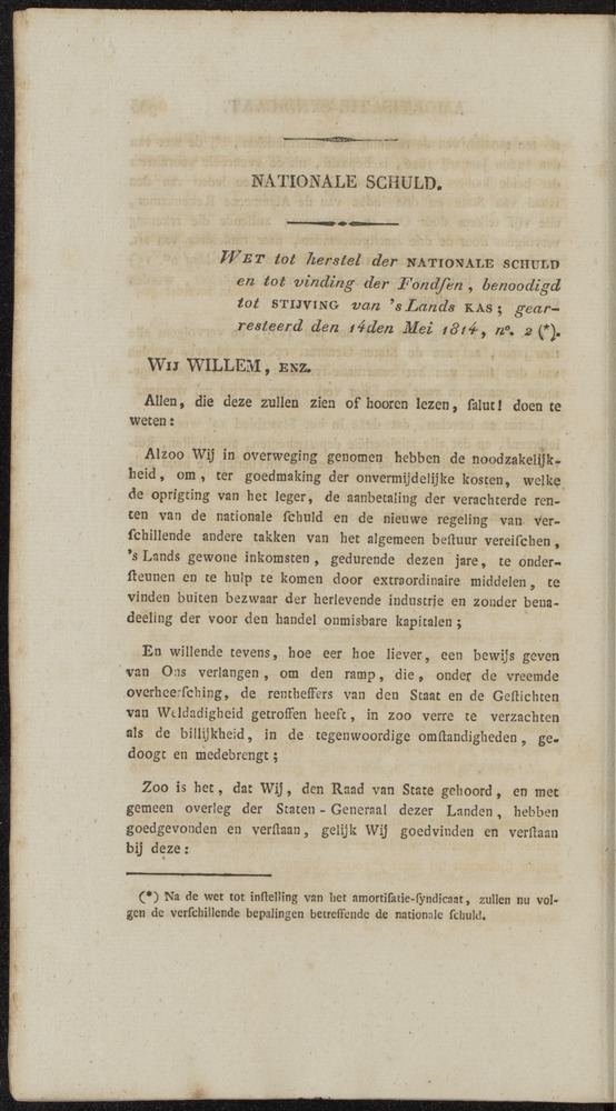 Nederlandsche pandecten, of Verzameling van wetten in het Koningrijk der Nederlanden / door W.Y. van Hamelsveld - 