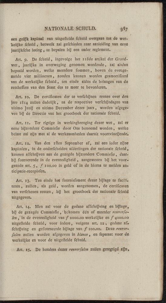 Nederlandsche pandecten, of Verzameling van wetten in het Koningrijk der Nederlanden / door W.Y. van Hamelsveld - 