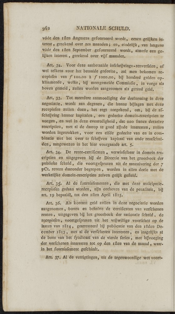 Nederlandsche pandecten, of Verzameling van wetten in het Koningrijk der Nederlanden / door W.Y. van Hamelsveld - 