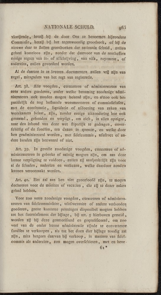 Nederlandsche pandecten, of Verzameling van wetten in het Koningrijk der Nederlanden / door W.Y. van Hamelsveld - 