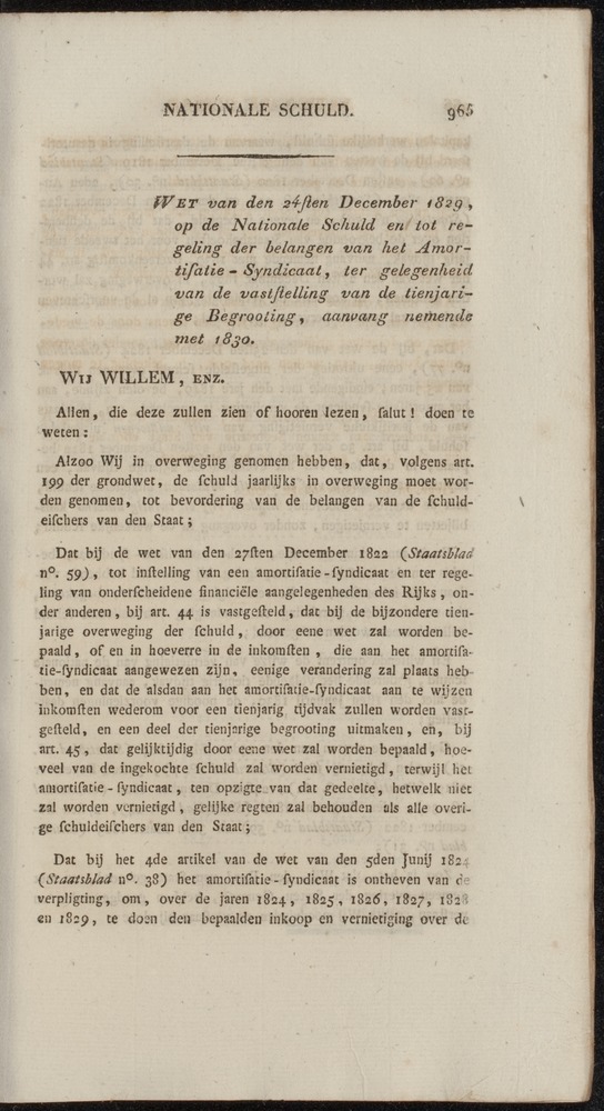 Nederlandsche pandecten, of Verzameling van wetten in het Koningrijk der Nederlanden / door W.Y. van Hamelsveld - 