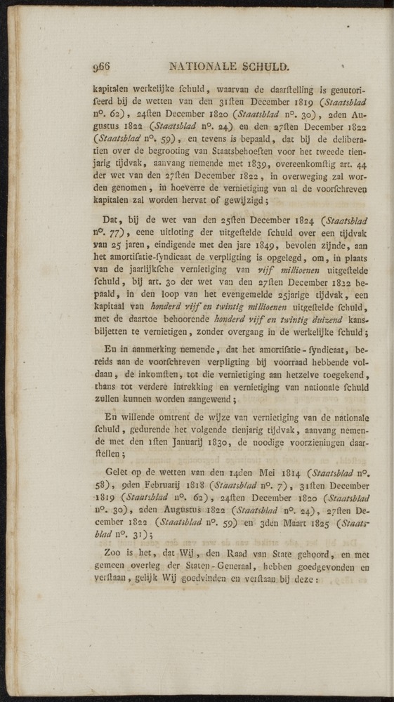 Nederlandsche pandecten, of Verzameling van wetten in het Koningrijk der Nederlanden / door W.Y. van Hamelsveld - 