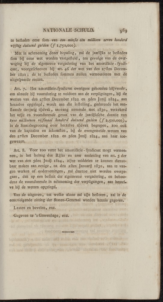 Nederlandsche pandecten, of Verzameling van wetten in het Koningrijk der Nederlanden / door W.Y. van Hamelsveld - 