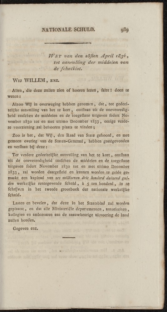Nederlandsche pandecten, of Verzameling van wetten in het Koningrijk der Nederlanden / door W.Y. van Hamelsveld - 